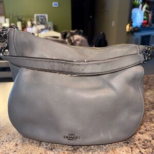 Coach Edie 31 Shoulder Bag Heather Grey Pebble Leather